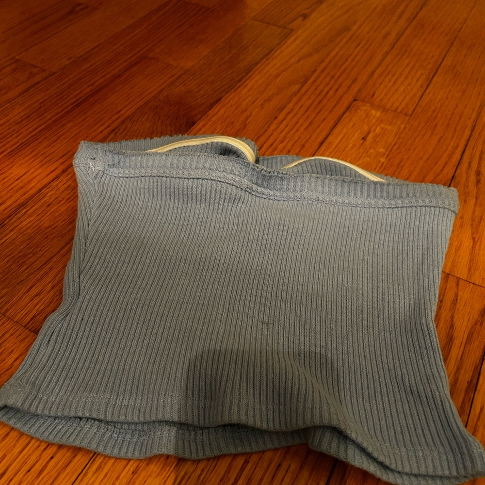 Urban Outfitters Ribbed Tube Top in Gray